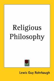 Cover of: Religious Philosophy