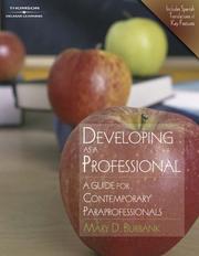 Cover of: Developing as a Professional | Mary D. Burbank