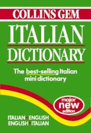 Cover of: Collins Gem Italian Dictionary: Italian-English English-Italian (Collins Gem)