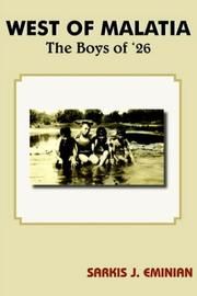 Cover of: West Of Malatia: The Boys Of '26