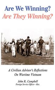 Cover of: Are We Winning? Are They Winning?: A Civilian Advisor's Reflections On Wartime Vietnam