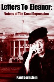 Cover of: Letters To Eleanor: Voices Of The Great Depression