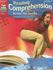 Front cover of Reading Comprehension Across the Genres by Unknown