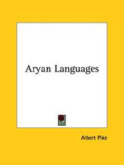 Cover of: Aryan Languages by Albert Pike
