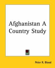 Cover of: Afghanistan A Country Study by Peter R. Blood