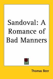 Cover of: Sandoval: A Romance of Bad Manners