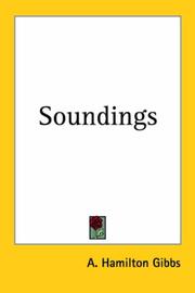 Cover of: Soundings by A. Hamilton Gibbs