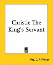 Cover of: Christie The King's Servant