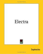 Cover of: Electra by Sophocles