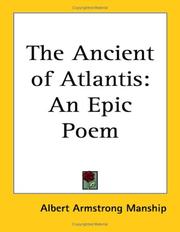 Cover of: The Ancient of Atlantis by Albert Armstrong Manship