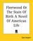 Cover of: Fleetwood Or The Stain Of Birth A Novel Of American Life