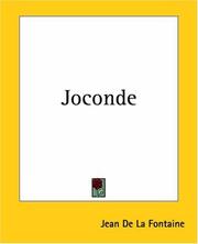 Cover of: Joconde by Jean de La Fontaine