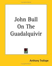 Cover of John Bull On The Guadalquivir by Anthony Trollope