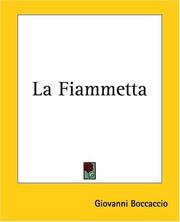 Cover of: La Fiammetta by Giovanni Boccaccio