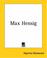 Cover of: Max Hensig