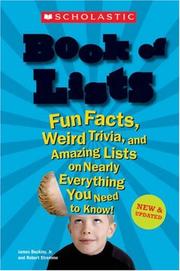 Cover of: Scholastic Book Of Lists New And Updated by Jr., James Buckley, Robert Stremme