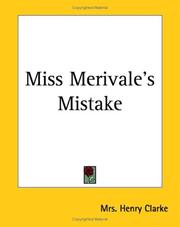 Cover of: Miss Merivale's Mistake