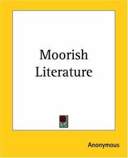 Cover of: Moorish Literature