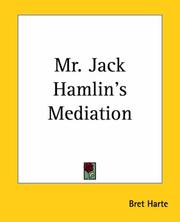 Cover of: Mr. Jack Hamlin's Mediation by Bret Harte