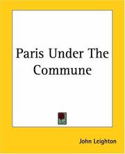 Cover of: Paris Under The Commune by John Leighton