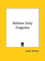 Cover of: Hebrew Holy Forgeries by Joseph Wheless