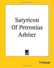 Cover of: Satyricon Of Petronius Arbiter