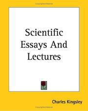 Cover of: Scientific Essays And Lectures by Charles Kingsley