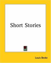Cover of: Short Stories