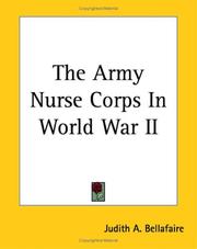 Cover of: The Army Nurse Corps in World War II