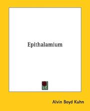 Cover of: Epithalamium