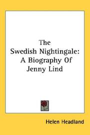 Cover of: The Swedish Nightingale: A Biography Of Jenny Lind