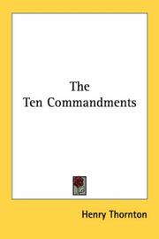 Cover of: The Ten Commandments