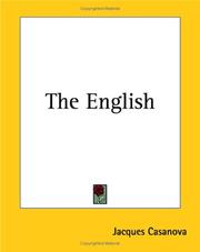 Cover of: The English by Giacomo Casanova