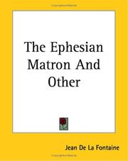 Cover of: The Ephesian Matron And Other