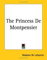 Cover of: The Princess De Montpensier
