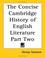 Cover of: The Concise Cambridge History of English Literature