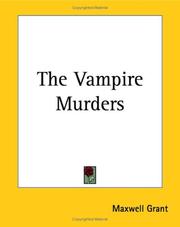 Cover of: The Vampire Murders by Maxwell Grant