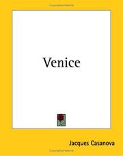 Cover of: Venice by Giacomo Casanova