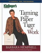 Cover of: Taming the Paper Tiger at Work (Kiplinger's Personal Finance)