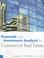 Cover of: Financial and Investment Analysis for Commercial Real Estate