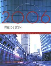 Cover of: Pre-Design, 2006 Edition