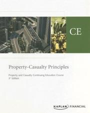 Cover of: Property & Casualty Principles