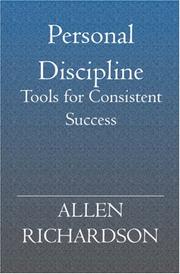 Cover of: Personal Discipline: Tools for Consistent Success