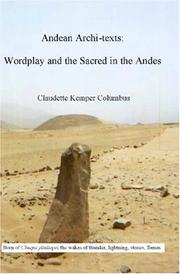 Cover of: Andean Archi-Texts by Claudette Kemper Columbus