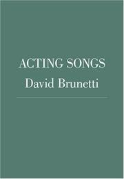 Acting Songs by David Brunetti