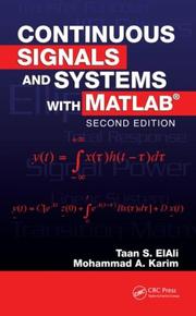 Cover of: Continuous Signals and Systems with MATLAB, Second Edition