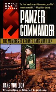 Cover of: Panzer Commander by Hans Von Luck