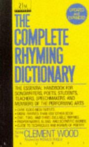 Cover of: The Complete Rhyming Dictionary by 