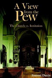 Cover of: A View from the Pew: The Church vs. Institution