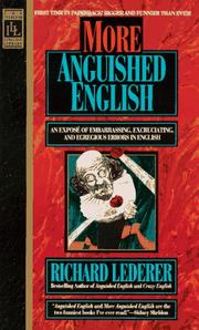 Cover of: More Anguished English by Richard Lederer